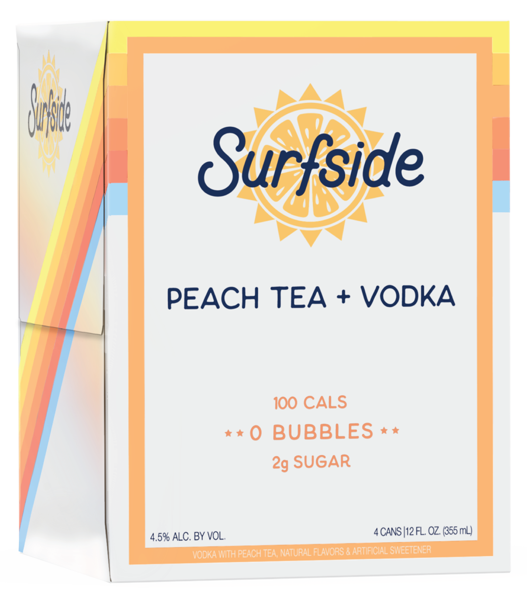 Surfside Peach Tea + Vodka 4 Pack - Irresistible Flavor