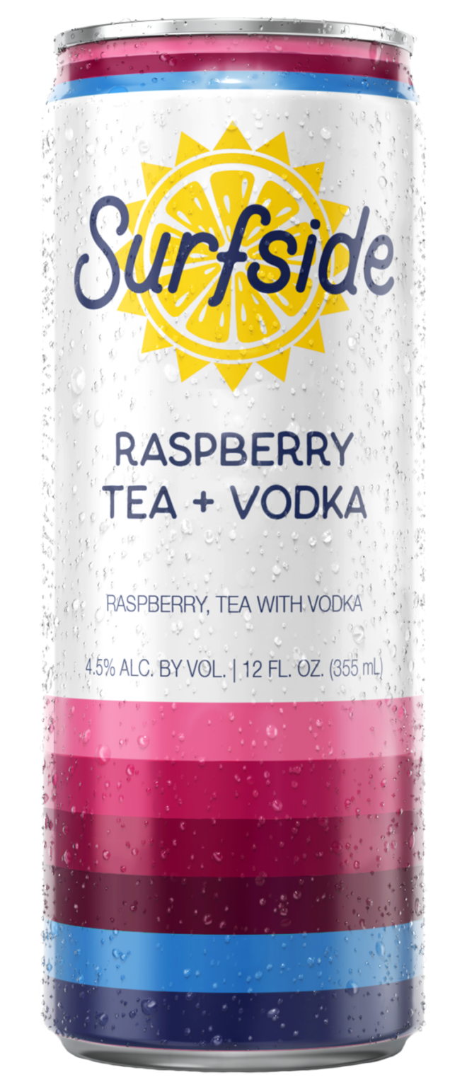 Surfside Raspberry Tea + Vodka - Delicious Natural Flavors